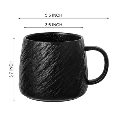 KINSALOON Premium Ceramic Coffee Mugs Set of 2, 550ML Large Cups and Mugs with Comfortable Handle for Latte, Soup, Tea, Milk, Great for Home, Office & Couple Mugs Set