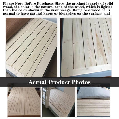 Foldable Wooden Bed Board, Solid Wood Slatted Mattress Support, Compact Floor Sleep Mat, Japanese Style Bed Frame, Easy Storage