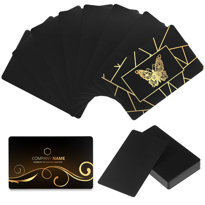 20 Pieces Metal Business Cards Anodized 0.8 mm Thick Aluminum Blanks 3.4 x 2.1 Inch Printable Metal Business Card for Custom Pattern