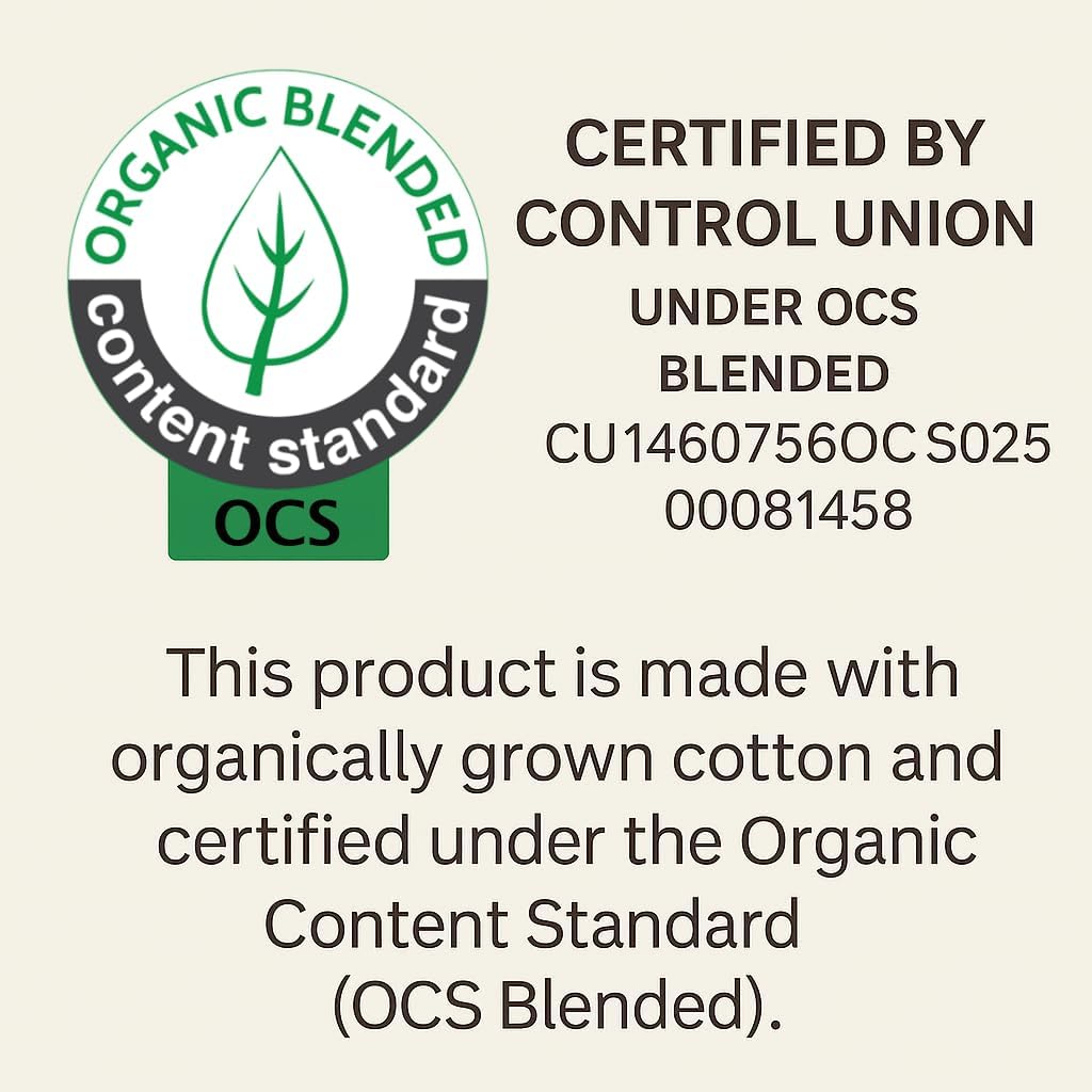 250 Crib Organic Mattress Protector Pad - OCS Certified Organic Cotton Waterproof Breathable Mattress Pad Cover - GSM