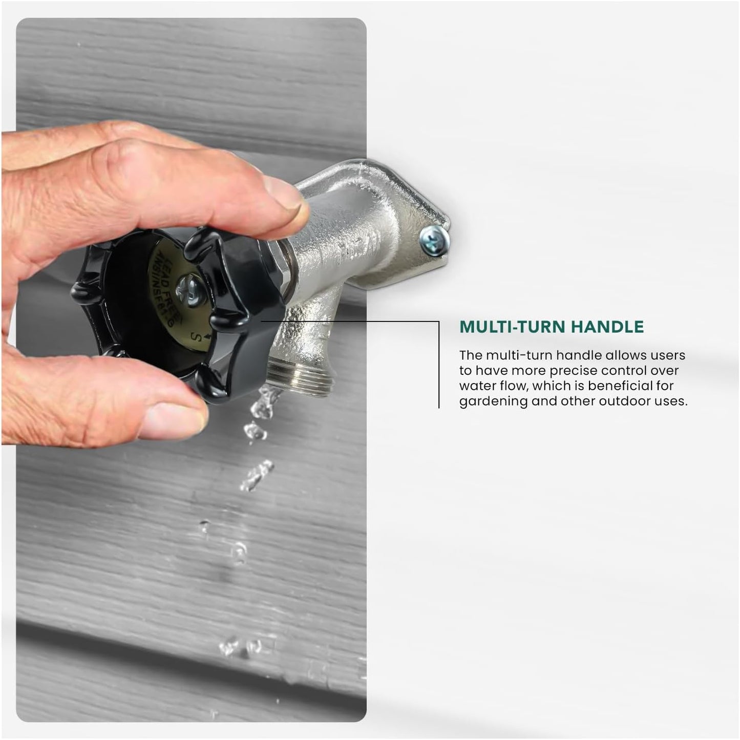 12 Inch 1/2" 3/4" Midline Valve Frost-Free Sillcock, Chrome-Plated Brass Body MIP/Sweat Inlet x Hose Bib Outlet