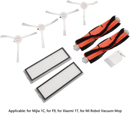 Vacuum Mop Brush Filters Accessories for Sweeping Robot Vacuum Mop, Replacement Filters, Silicone Flat Comb Kit