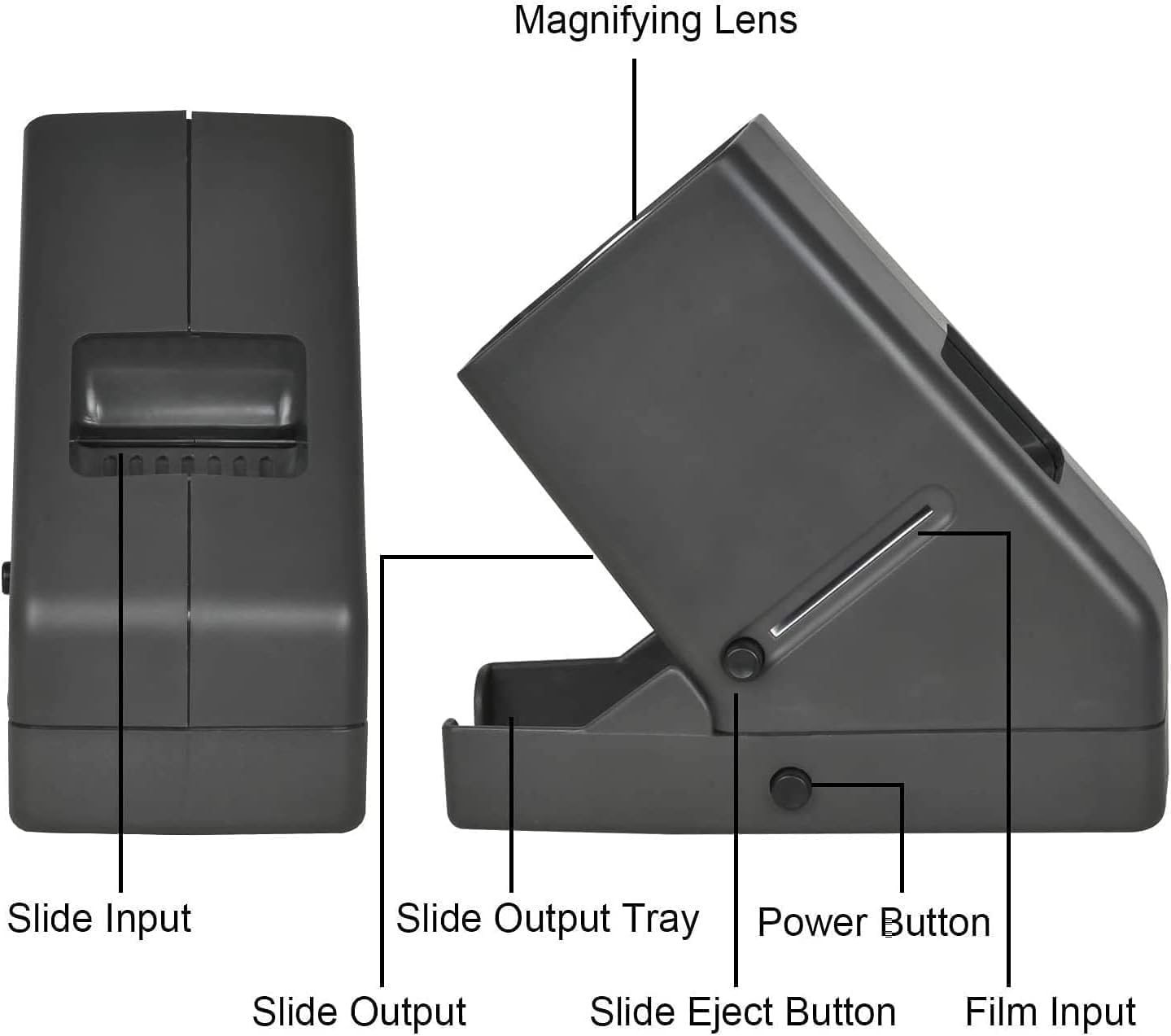 DIGITNOW!35mm Slide and Film Viewer, 3X Magnification LED Lighted Illuminated Viewing,USB Powered/Battery Operation-for 35mm Slides & Positive Film Negatives(4AA Batteries Included)
