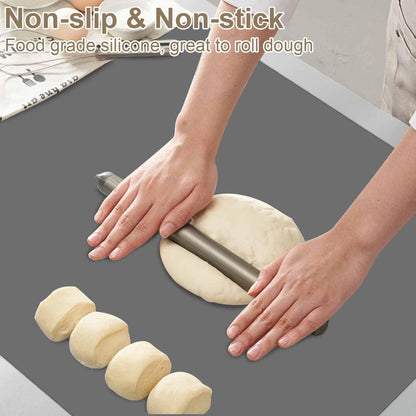 120"x24"(305cmx60cm) Large Silicone Kitchen Counter Mat, Heat Resistant Non-Slip Countertop Protector, Waterproof Multipurpose Mat for Kitchen Island, Semitransparent