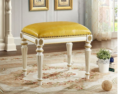 GAZOGJ Modern Piano Bench,Exquisitely Carved Solid Wood Stool Legs,Keyboard Bench and Vanity Stool