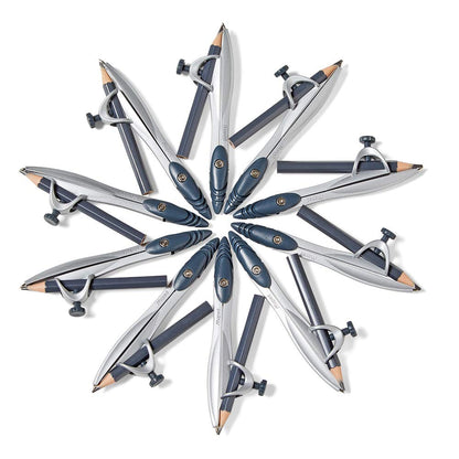 hand2mind Student Math Geometry Compass, Silver, Precision Tool for Geometry, Math, Drafting (Pack of 10)