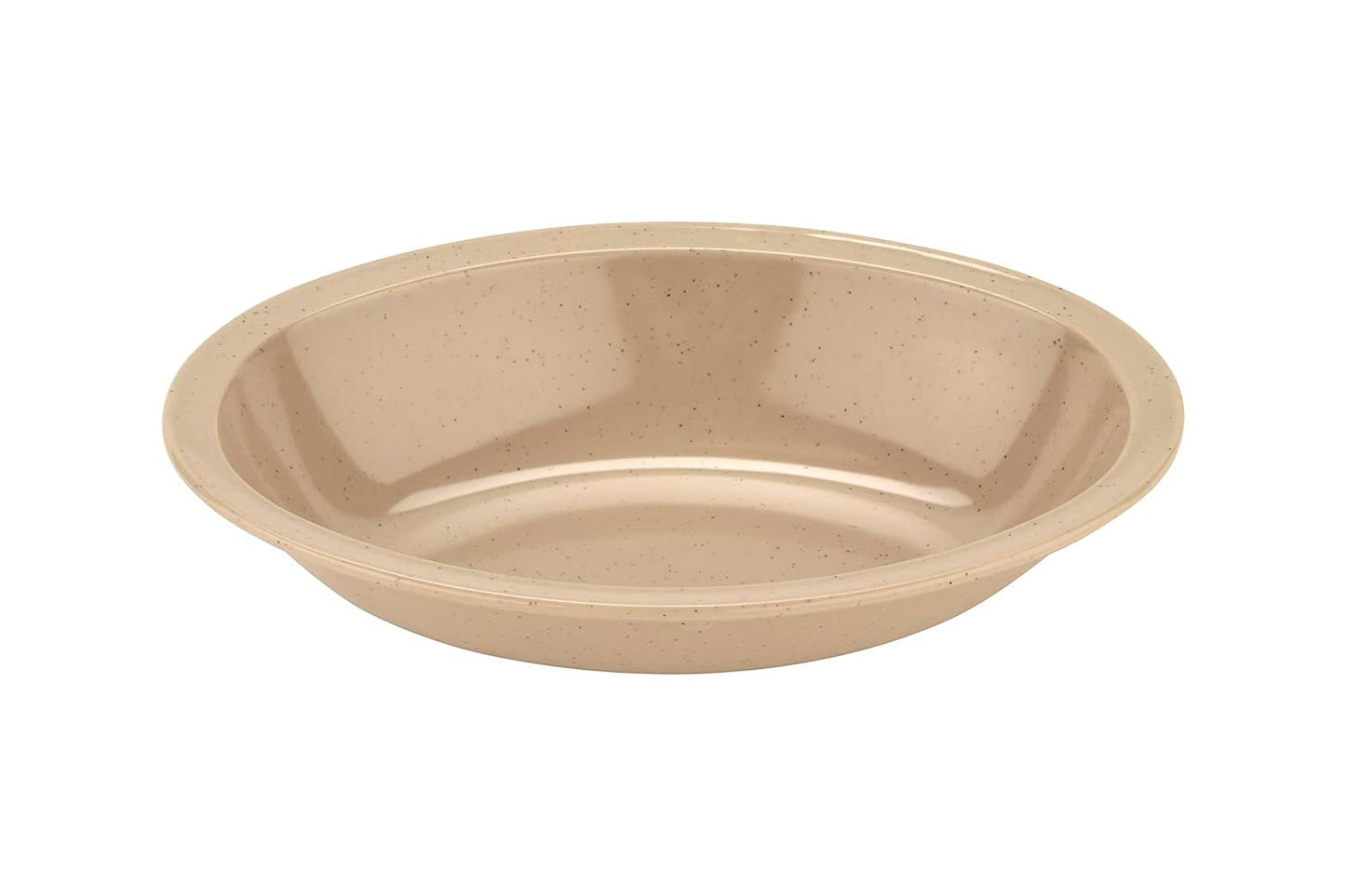 G.E.T. DN-332-S-EC Brown 32 oz. Oval Rimmed Melamine Bowls, Pack of 4 - Sandstone