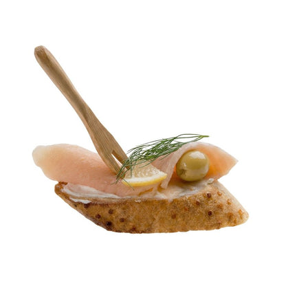 Restaurantware 3.5 Inch Mini Food Picks 100 Bamboo Forks - With Two Prongs Sustainable Mini Cocktail Forks Disposable For Fruits Appetizers Cocktails And Pastries