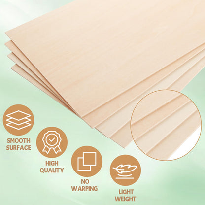 ZUQIAN 40 Pack Basswood Sheets, 7.8"x11.8" Craft Plywood Sheets, 2mm 1/13 inch Basswood for Laser Cutting, Plywood Board Unfinished Wood for Models Engraving Drawing, Crafts DIY Ornaments