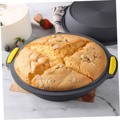 Dark Gray 12-Inch Nonstick Silicone Round Cake Pan