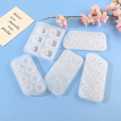 RESIN GO 500g Silicone Mold Epoxy Resin Mystery Boxes Blessing Bags Blind Box Moulds Package - Necklaces, Pendants, Coasters, Trays, Letters and Other Random Molds