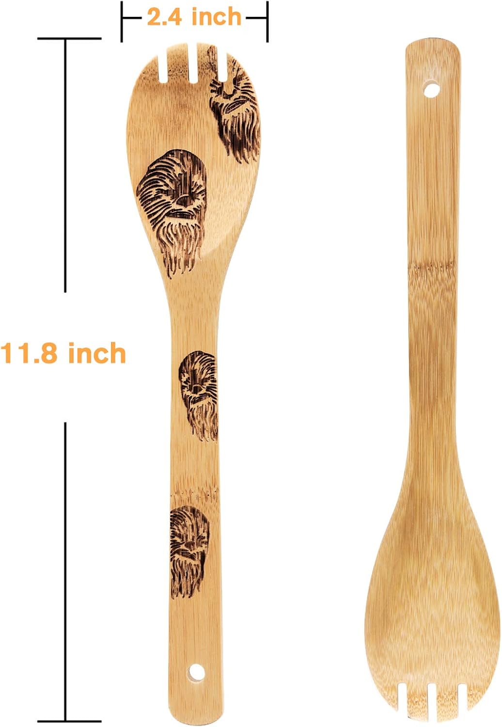 Star War Wooden Spoons Kitchen Cooking Utensils, Bamboo Utensil Set for Cooking, Heat Resistant for Non-Stick Cookware