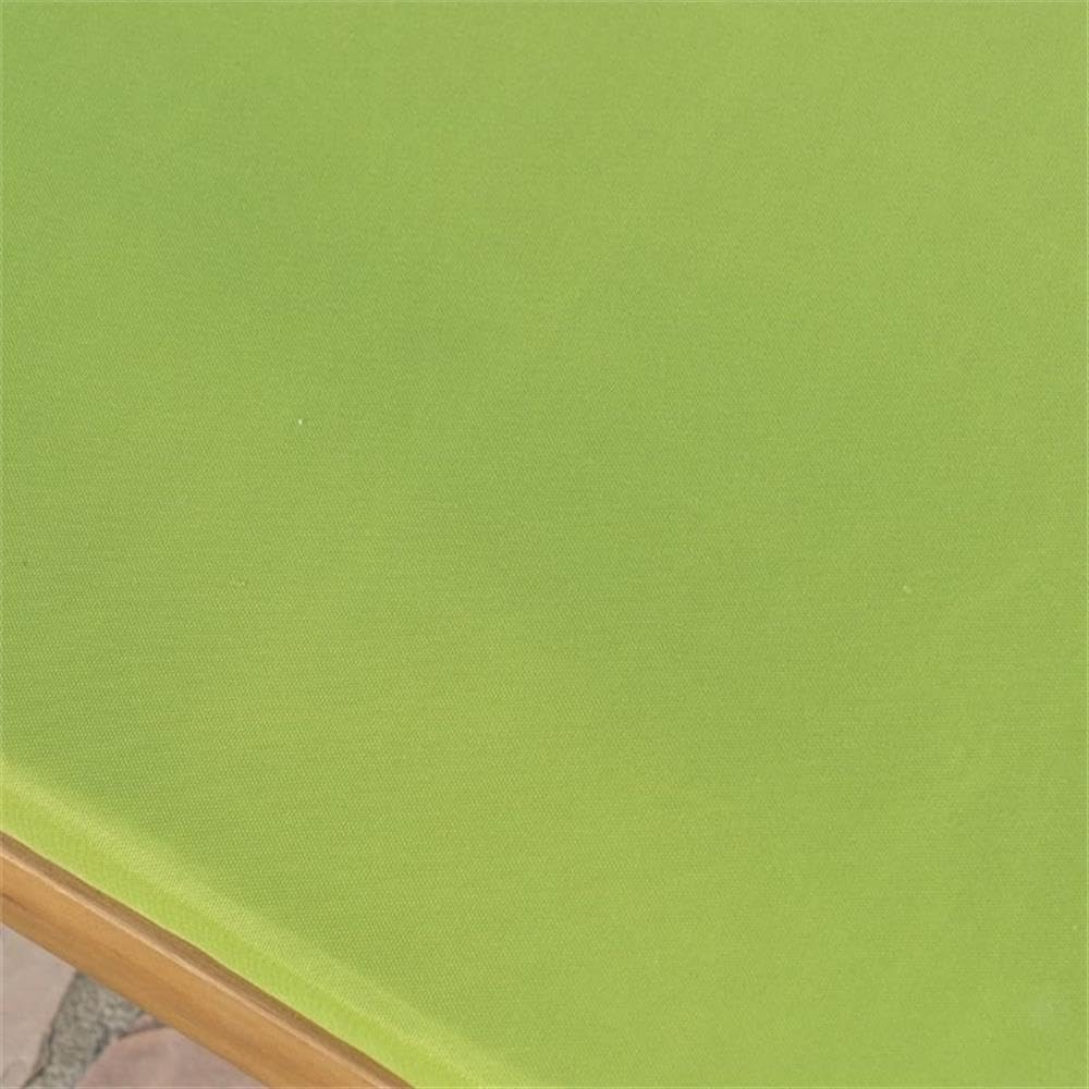 Great Deal Furniture Daisy Outdoor Teak Finish Chaise Lounge with Green Water Resistant Cushion (Set of 4),303882