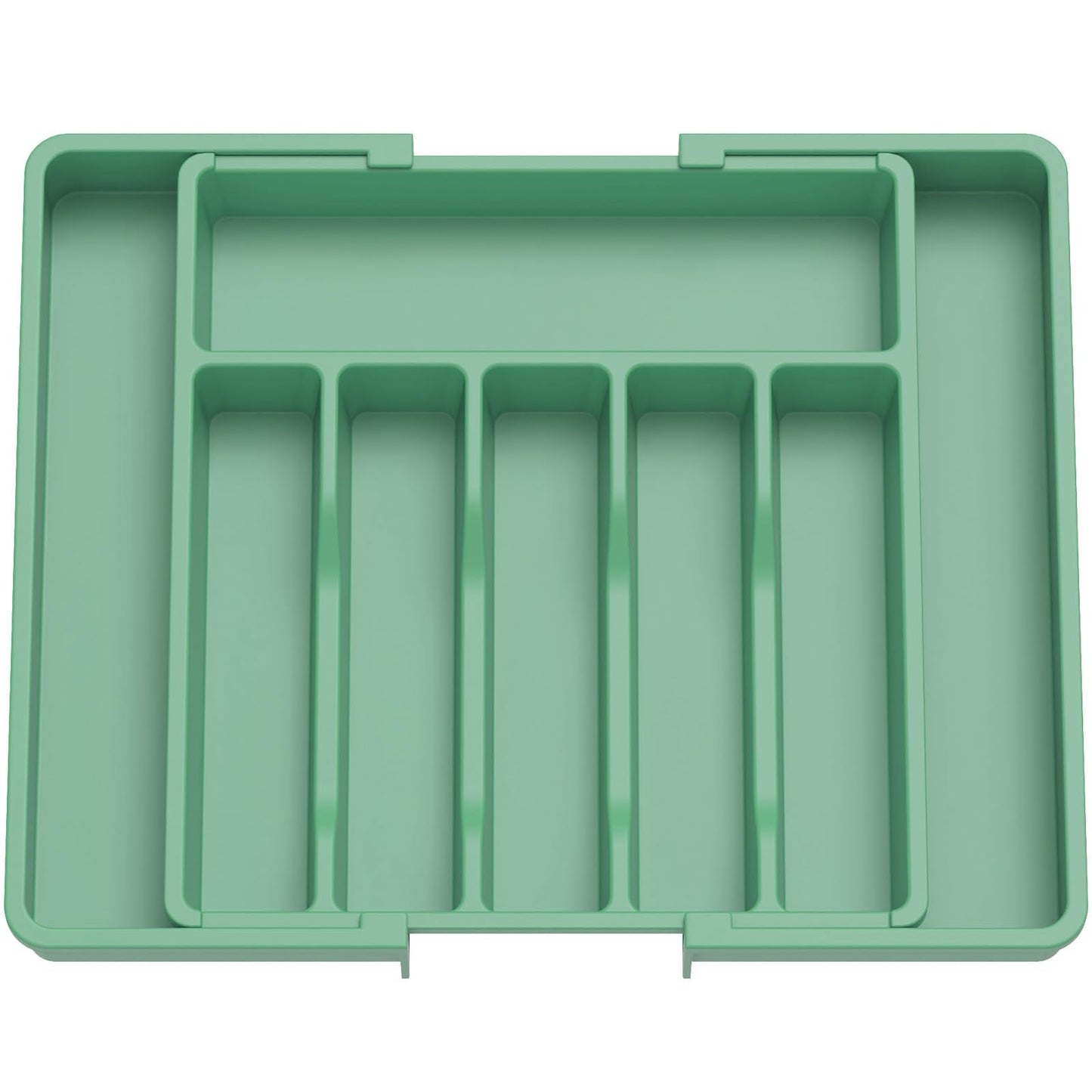Lifewit Silverware Drawer Organizer, Expandable Utensil Tray for Kitchen, BPA Free Flatware and Cutlery Holder, Adjustable Plastic Storage for Spoons Forks Knives, 8.5"-14.1" x 12.1", Black