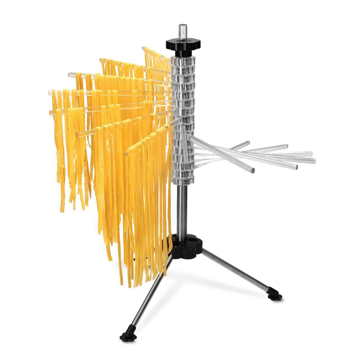 Hicook Pasta Drying Rack Collapsible Spaghetti Dryer Stand Noodles Drying Holder Hanging Rack Tall Spaghetti Noodle Dryer Stand Pasta-Tree