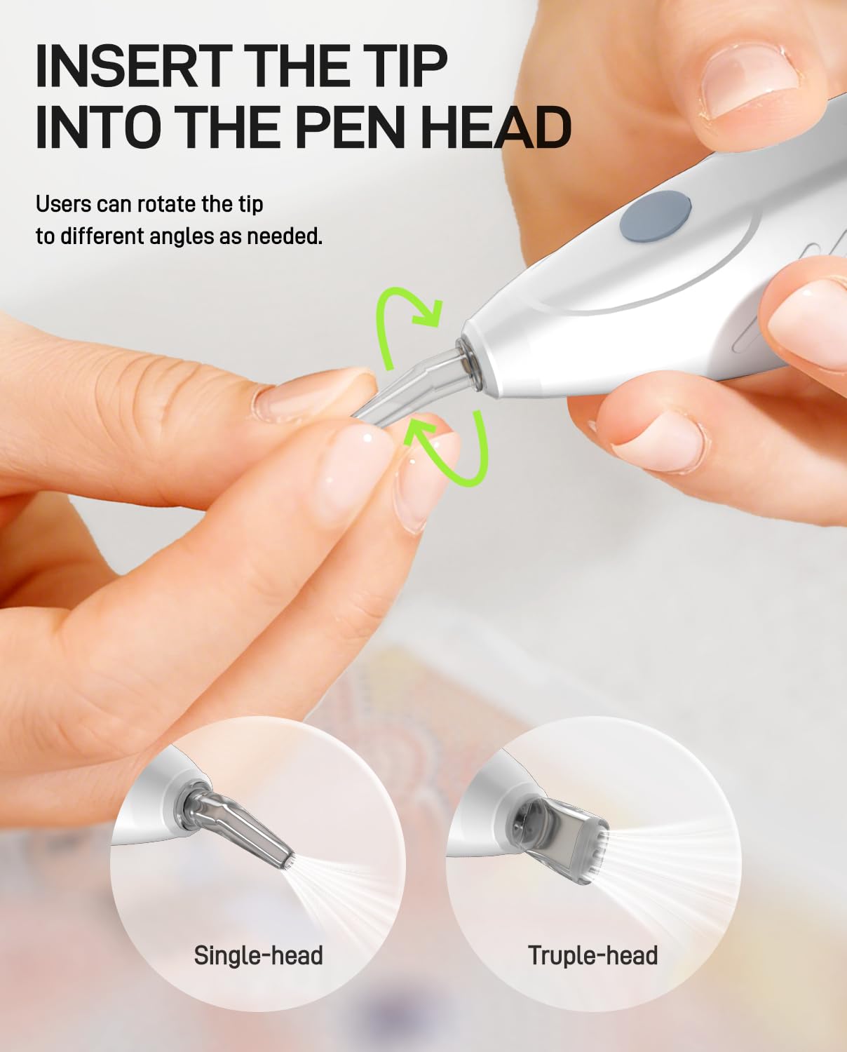 YOFIGO Electric Diamond Painting Pen,Wireless Art Pen for Diamond Painting with 3 Adjustable Suction Levels, Professional Diamond Art Pen with Magnetic Charging Base, Tool for DIY Craft