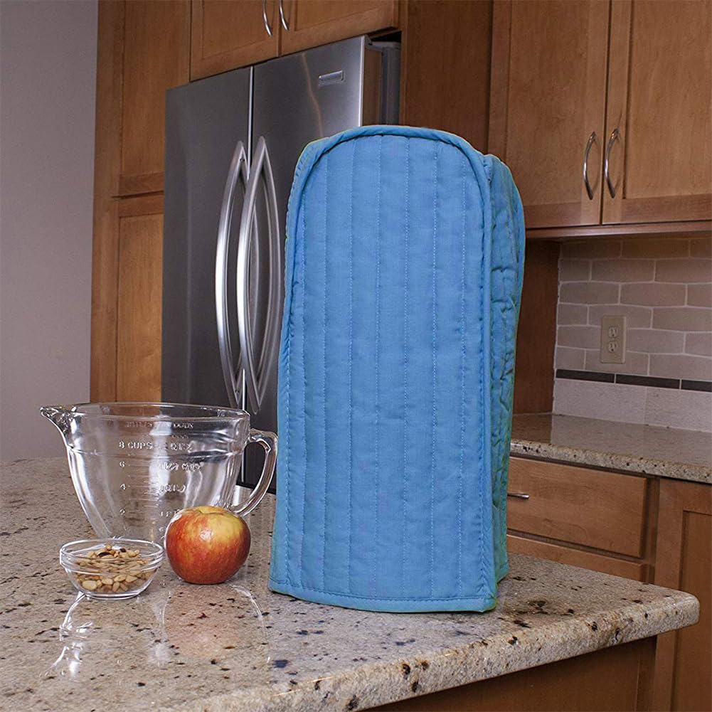 Blender Dust Cover, Stand Mixer or Coffee Maker Appliance Cover, Anti Fingerprint Polyester for Home Kitchen (Blue)