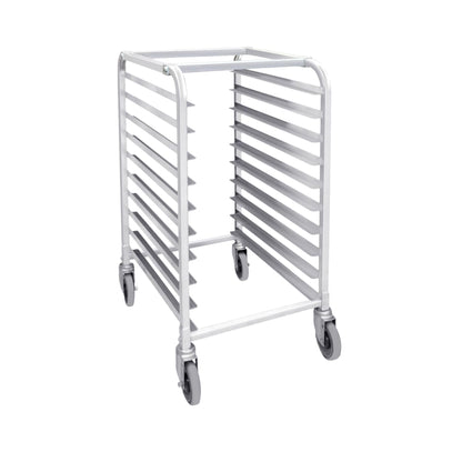 TrueCraftware- 10 Tier Aluminum Sheet Pan/Bun Pan Rack 20 1/4" X 26" X 38 1/2"- Full or Half Size Sheet Pan Rack with Locking Wheels Bakery Rack for Kitchen Baking Equipment Restaurant Pizzeria