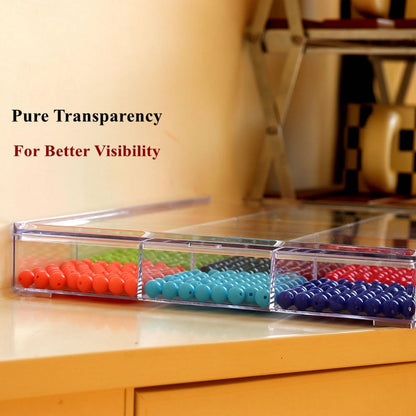 BangQiao Fixed 12 Grids Clear Plastic Storage Box with Detached Lid, Transparent Organizer Case for Bead, Button, Jewelry, Sewing Kit, DIY Accessories, Dental Supplies, Small Parts