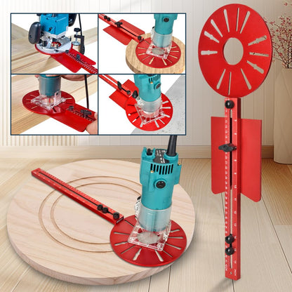 Onkel.j Router Circle Cutting Jig & Edge Guide - Essential Power Tool Accessory for Precision Routing - Router Tool Kit Must-Have