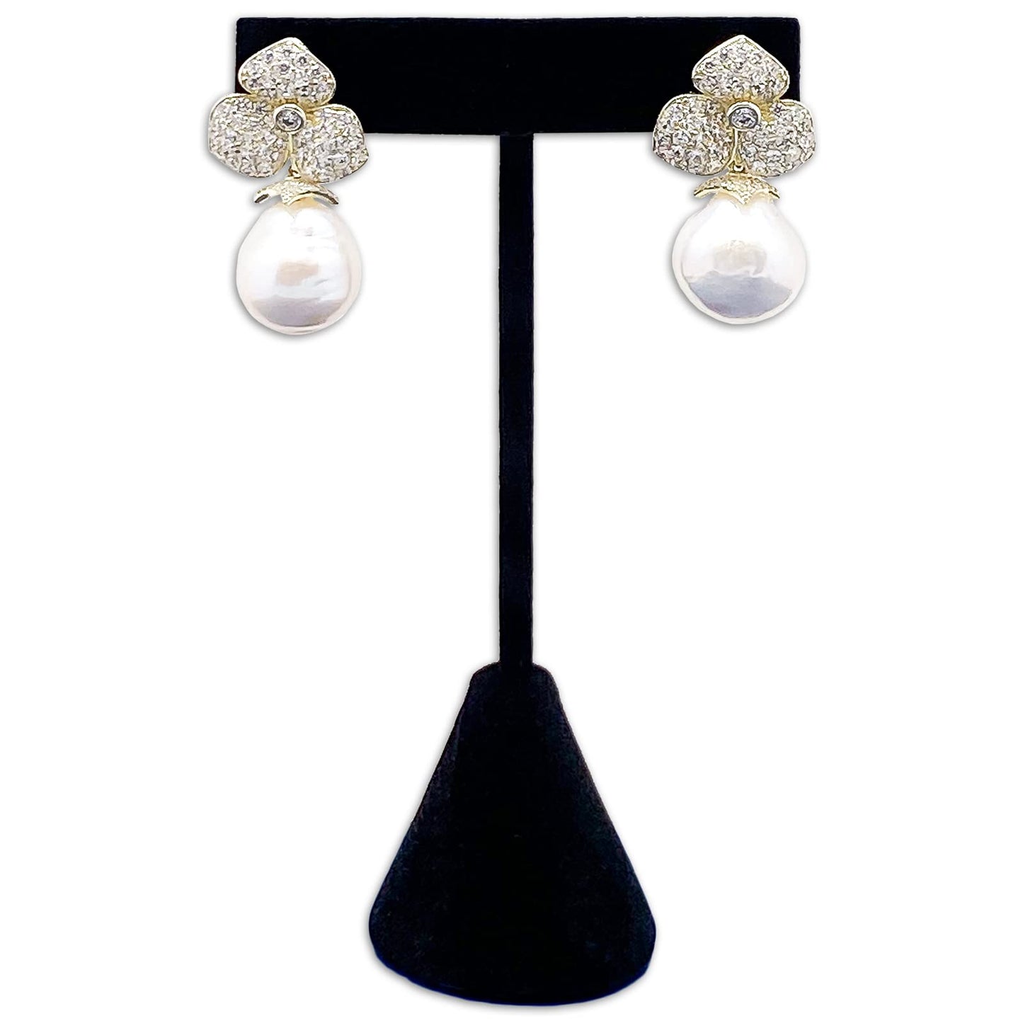 TheDisplayGuys - 4-3/4" T-Bar Jewelry Display Tower - Black Velvet - Earrings Holder/Bracelet Stand (Single)