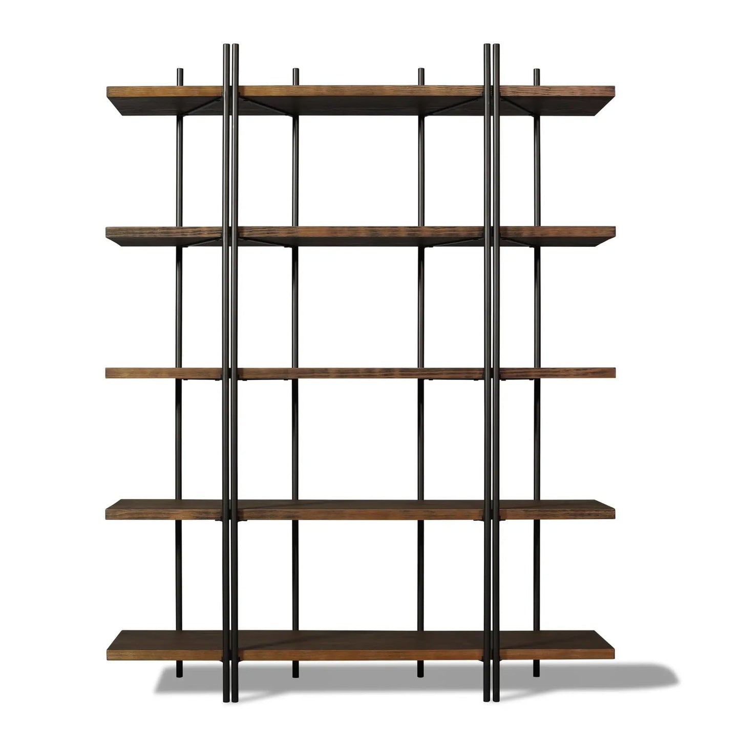 Grain Wood Furniture Cascais 53" Bookcase in Brown Oak