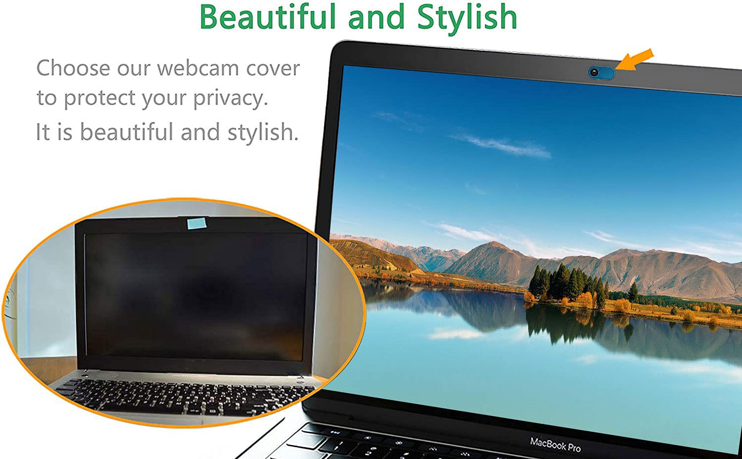 CloudValley Camera Cover Slide Ultra-Thin, Blue Webcam Cover for MacBook air, Laptop, iMac, Desktop, PC, MacBook Pro, iPad, iPhone 8/7/6, Privacy Web Camera Protection [2 Packs]
