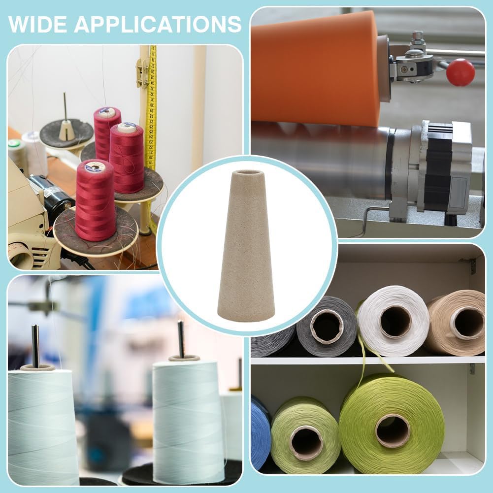 PH PandaHall 20PCS Wool Winding Tube Cone Shape Roll Tubes Yarn Ball Winding Tube Kitting Winder Cardboard Thread Organizer Embroidery Weave Storage for Crochet Sewing Needlework, 6.9x2.8inch
