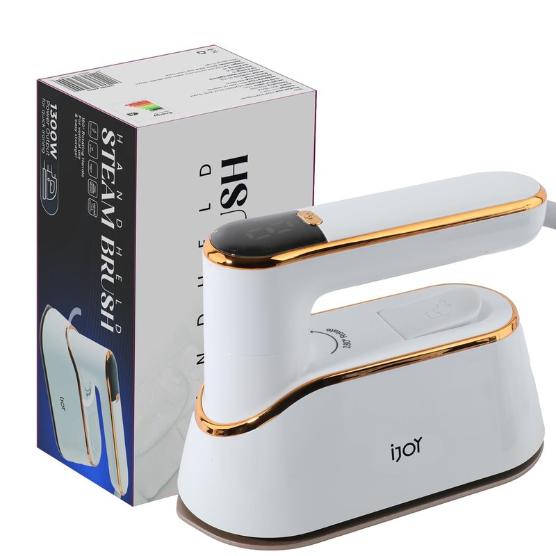 iJoy Travel Steamer Iron 1200W Portable Handheld with 4 Modes & LCD Display – Fast Heating in 10s, 180° Swivel Handle, Powerful Wrinkle Remover for Home, Dorm & Travel| Plancha a Vapor Para Ropa