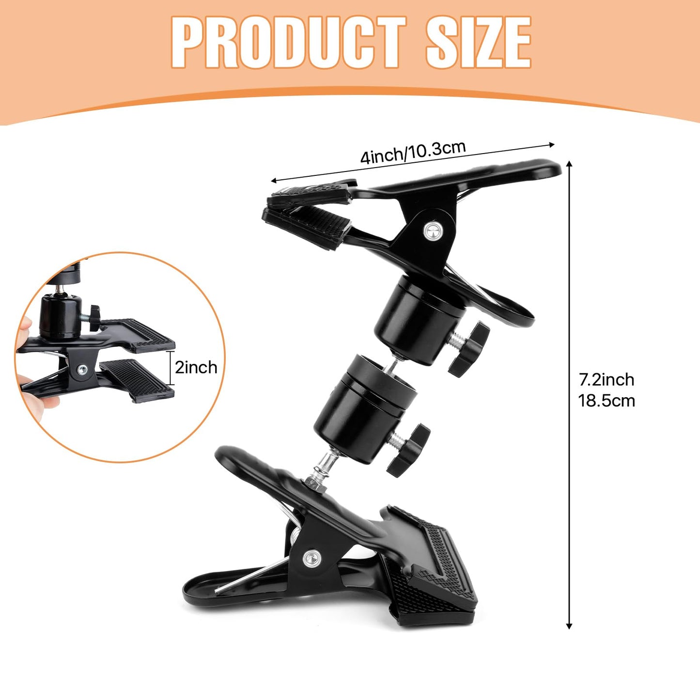 Aemygo 360° Portable Metal Embroidery Hoop Stand Holder, Adjustable Table Embroidery Hoops Stand Clip for DIY Cross Stitch, Embroidery,Needlework, and Handicrafts