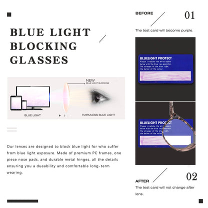 FONHCOO Blue Light Blocking Glasses Women Men Computer Eyeglasses,TR90 Fashion Round Transparent Anti Blue Light Glasses with Anti Eyestrain & UV Glare for Gaming & Reading (Tortoise)