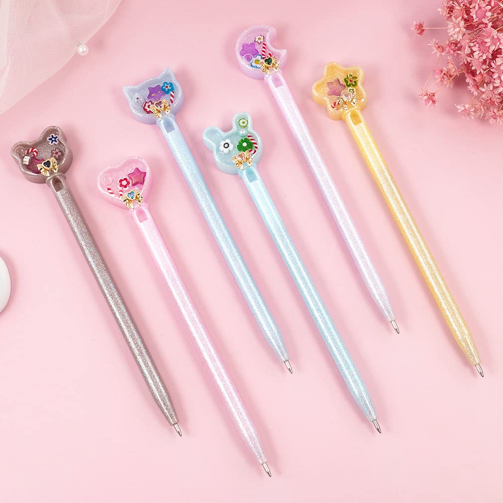 iSuperb 6-Piece Pen Resin Mold Kit with 10 Refills & 30 Seal Films for DIY Resin Crafts Making