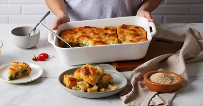 Sweejar Ceramic Bakeware Set - 9x13 Rectangular Baking Dish for Casseroles & Daily Cooking - Beige