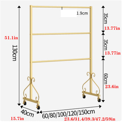 Lingerie Bra Rack with Wheels, Metal, 3 Tier Underwear Display Stand, Anti-Slip, Retail Showshelves, Commercial Clothing Store Shelf, for Shorts, Hats, Sock(Silver,120 * 40 * 130cm