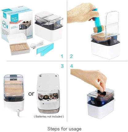 Smart Toothpick Dispenser, Chrome