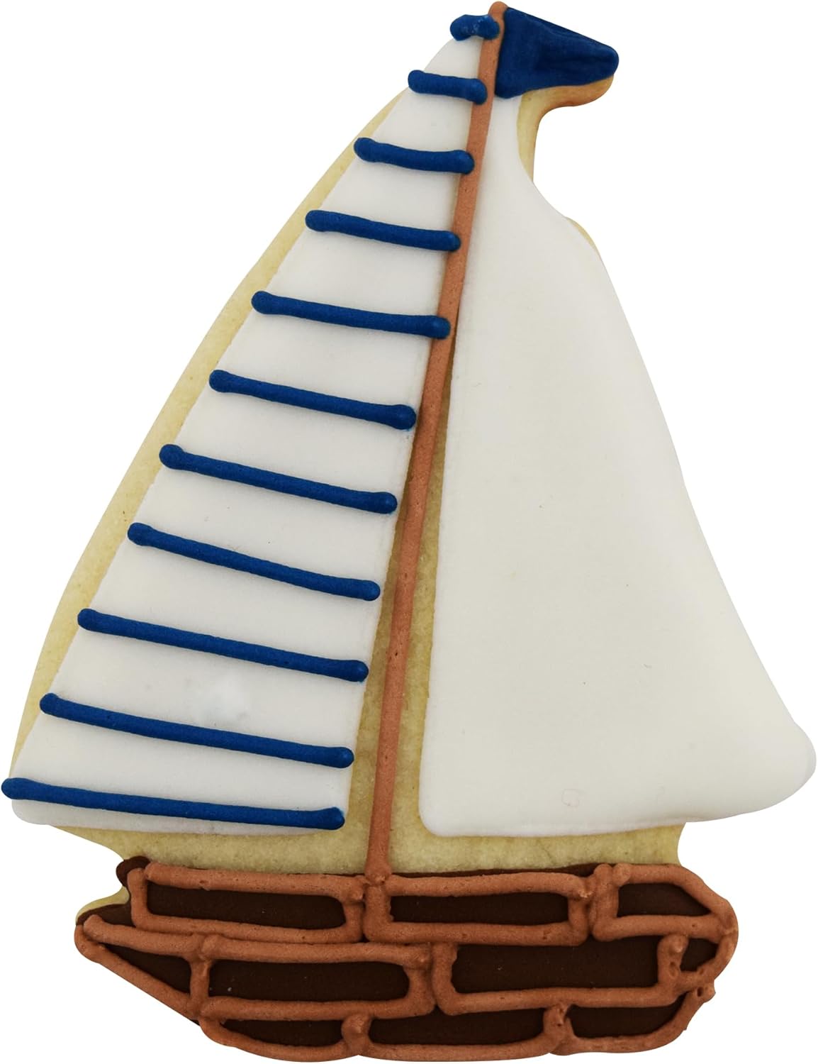 R&M Sailboat Cookie Cutter, 3.5" in Durable Tinplated Steel
