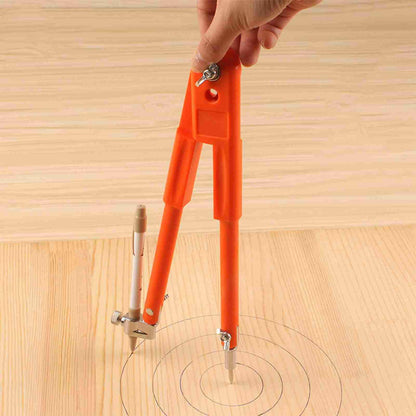 Garosa 9.8 inch Professional Large Compass Carpenters Compass with Pencil Holder for Math Geometry Drafting Art Drawing Circles (Small)