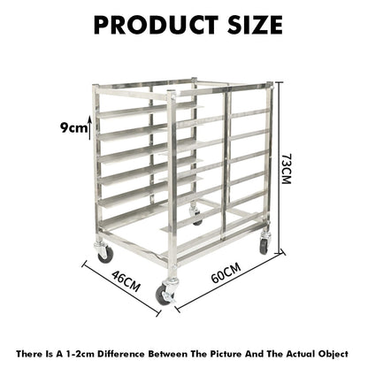Quick Rack for Baking Pans,Large Rolling Bread Rack, 12-Tier Commercial Baking Rack for Home & Restaurant, Space-Saving Bread Pan Stand (129x46x60cm) - Perfect for Fast Baking!