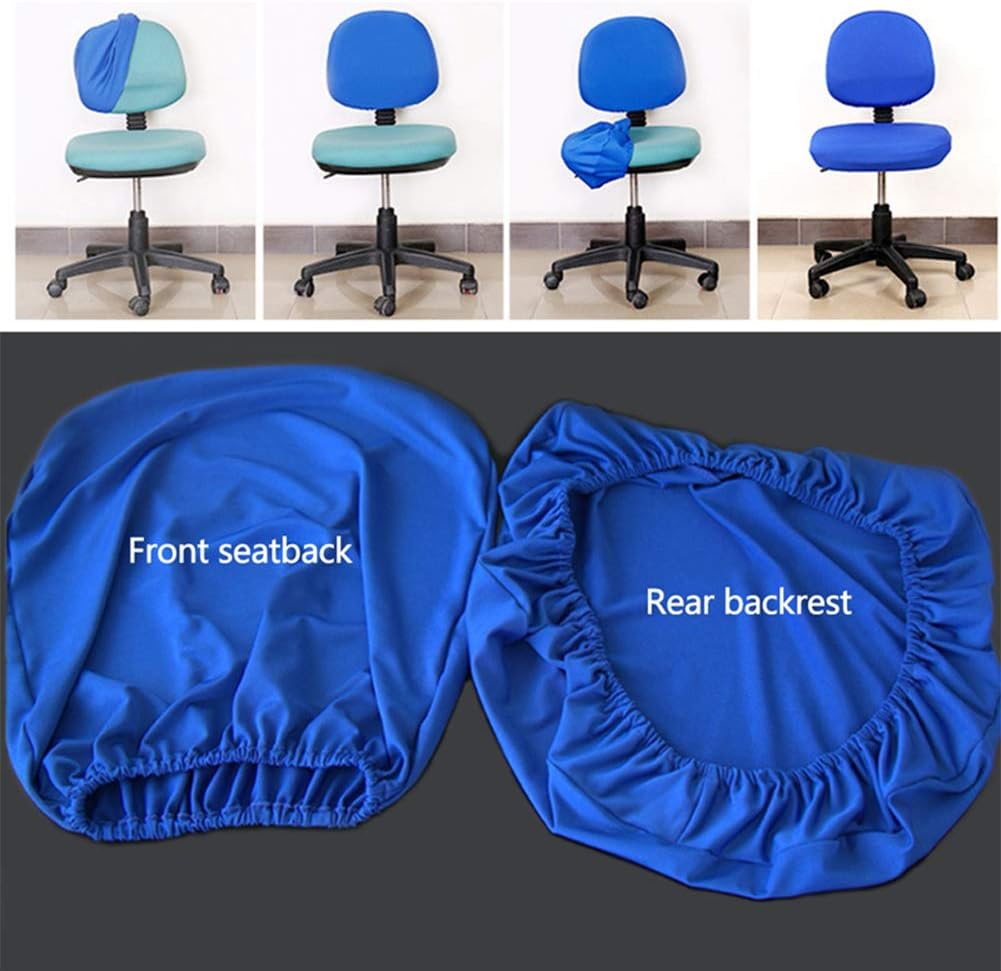 Fdit Chair Covers, Universal Stretchable Office Chair Backrest Cover Slipcover (Navy)