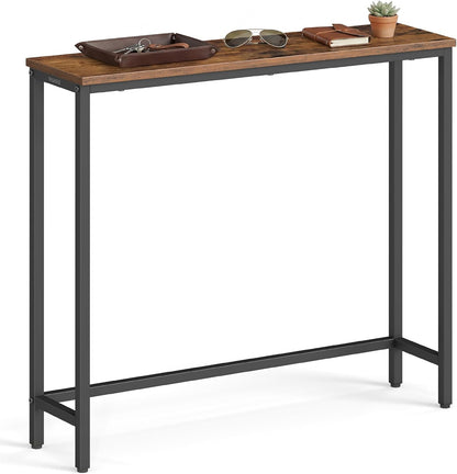 1 7.9 31.5 32 Inches, ULNT035KD01S VASAGLE Console Table, Entryway Table, One Piece Top, Easy Assembly, for Hallway