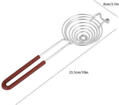 Stainless Steel Egg Yolk White Separator with Long Handle, Kitchen Baking Tool