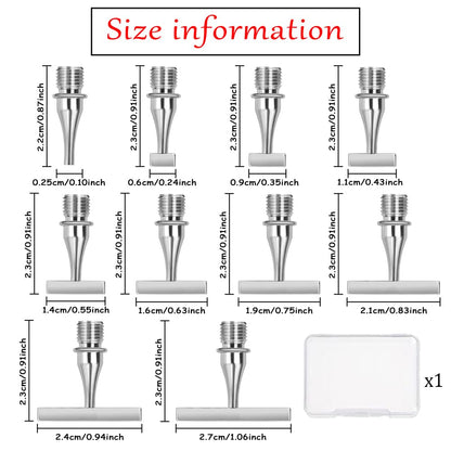 Praise V Do Thin Version Stainless Steel Diamond Painting Art Drilling Tips Nibs Placers Tool Accessories All 10 Beads