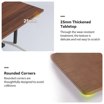 Folding Conference Room Tables, Seminar Conference Table Modern Flip Top Training Meeting Tables, Conference Room Table with Wheels for Home Office Classr,10 Pack 63inch