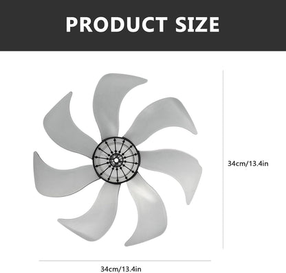 LIFKOME 7 Leaves Fan Blades, 13.4 Inch Electric Table Pedestal Fan Blades Accessories 340mm
