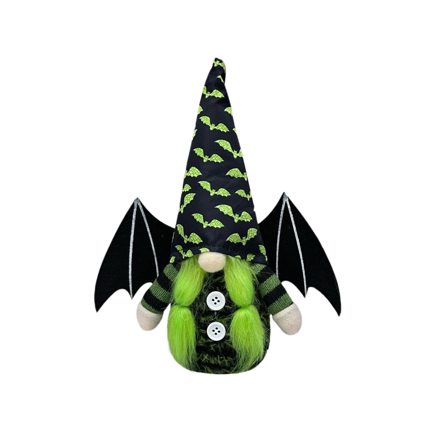 Dylayos Halloween Gnomes Decorations for Home, Set of 2 Plush Bat Wing Gnomes, Handmade Tomte Gnome Dolls for Halloween Decor, for Women, Christmas, Party