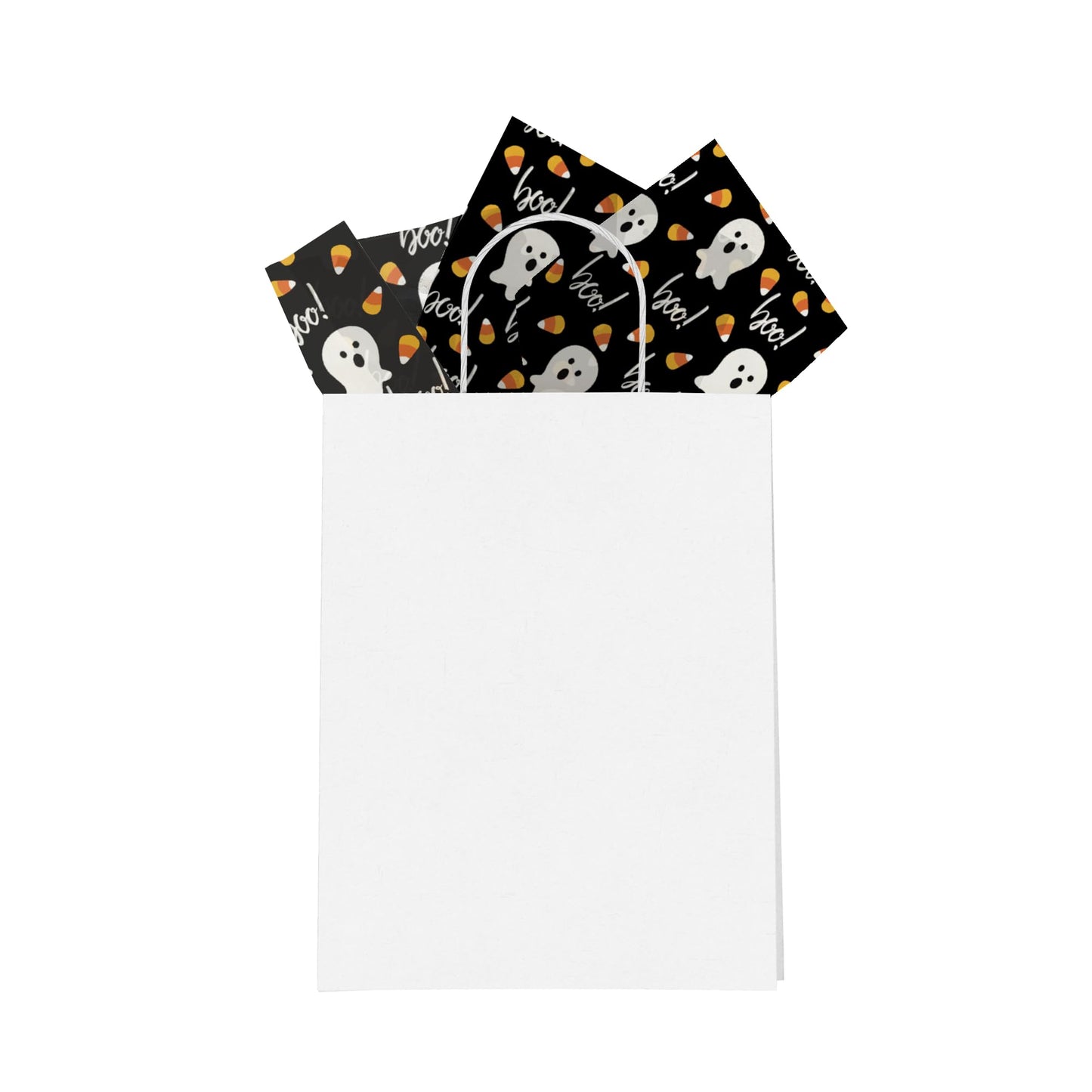 Halloween Ghosts Printed Tissue Paper for Gift Bags or Boxes and Wrapping - Bulk Fall Decorative Art Tissue Paper for Packaging and Gifting | 24 Sheets 20" x 30"