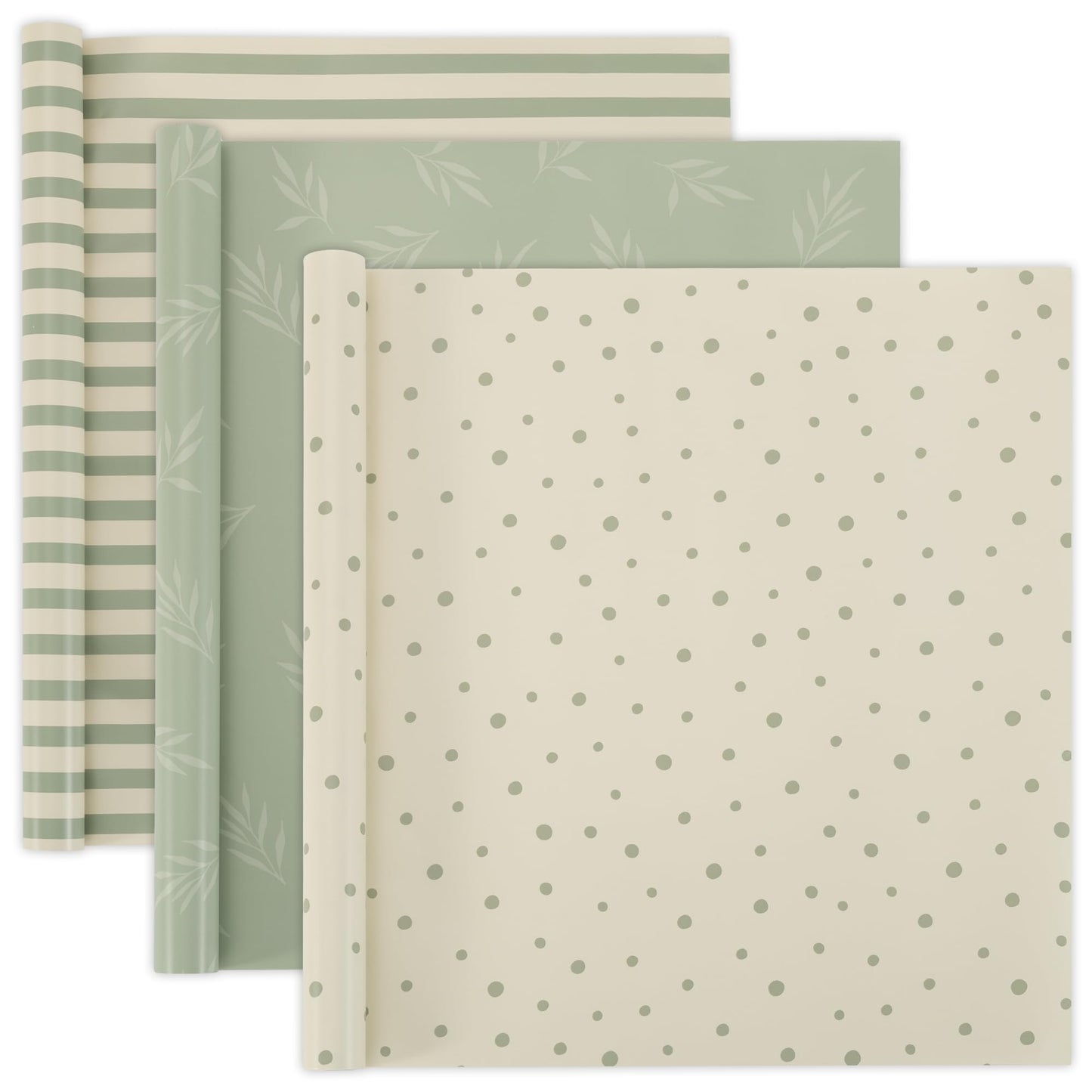 ZICOTO Beautiful Gift Wrapping Paper Rolls for All Occasions - Set of 3 Quality Rolls For Wedding, Birthday, Baby Shower & Christmas - Add a Touch of Magic to Every Gift You Wrap - 17 x 120 in