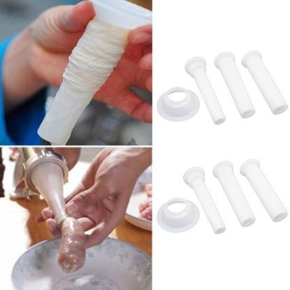 3 Pcs Sausage Stuffer Tube Kit, Universal Sausage Stuffing Tube Plastic Sausage Stuffer Tubes for Casing Meat Grinder With Suction Base