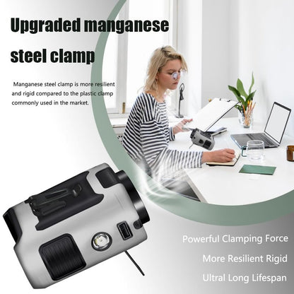 CAZOKASI 2024 Upgrade 10000mAh Waist Clip Fan Wearable Fan Portable Personal Body Fan Powerful Upto 40H Cooling and Heatstroke Prevention Fan (10000mAh / Grey)