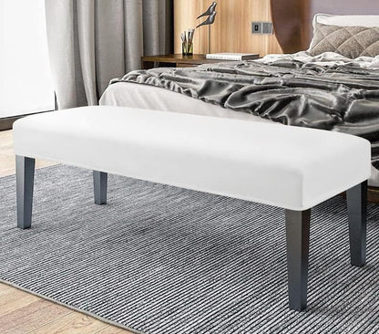 FORCHEER Dining Bench Cover Velvet Slipcover for Living Room Washable Ottoman Cover Seat Protector for Bedroom, Kitchen